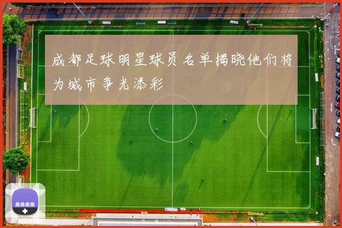 成都足球明星球员名单揭晓他们将为城市争光添彩