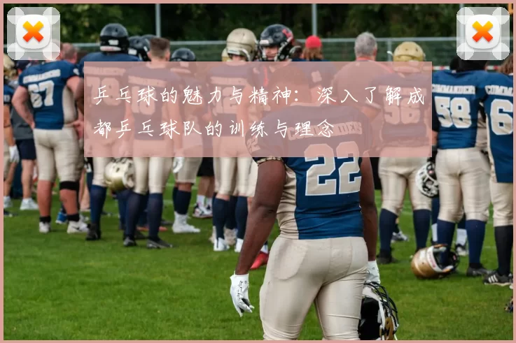 乒乓球的魅力与精神：深入了解成都乒乓球队的训练与理念